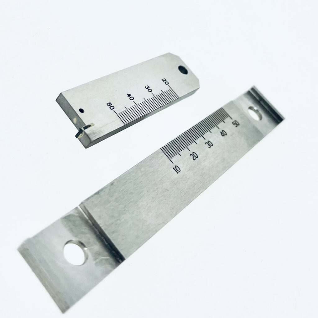 Marquage laser de graduations sur outils Inox